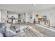 Open concept living and kitchen area with hardwood floors at 438 Archer Ct., Conway, SC 29526