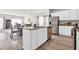 Kitchen island with granite countertop and seating area at 438 Archer Ct., Conway, SC 29526