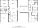Floor plan of a two-story home with details of each floor's layout at 438 Archer Ct., Conway, SC 29526