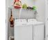 Laundry room with washer, dryer, and shelving at 438 Archer Ct., Conway, SC 29526
