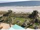 Relaxing beach view with picnic tables and lush landscaping at 201 74Th Ave. N # 1134, Myrtle Beach, SC 29572