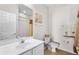 Clean bathroom with a shower/tub combo, vanity, and toilet at 493 Shellbank Dr. # 2-B, Longs, SC 29568