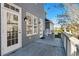 Back deck with white railing and access to backyard at 879 Waterton Ave., Myrtle Beach, SC 29579