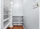Empty pantry with ample shelving for storage at 879 Waterton Ave., Myrtle Beach, SC 29579
