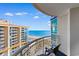 Balcony with two chairs and ocean view at 5200 N Ocean Blvd. # 1231, Myrtle Beach, SC 29577