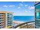 Balcony with stunning ocean and beach views at 5200 N Ocean Blvd. # 1231, Myrtle Beach, SC 29577