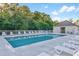 Community pool with plenty of lounge chairs at 111 Portsmith Dr. # 6, Myrtle Beach, SC 29588