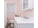 Clean bathroom with white vanity and shower/tub combo at 114 N Pinewood Dr. N, Surfside Beach, SC 29575