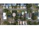 Aerial view of neighborhood with pools at 114 N Pinewood Dr. N, Surfside Beach, SC 29575