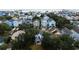 Aerial view of beach house community near the ocean at 114 N Pinewood Dr. N, Surfside Beach, SC 29575