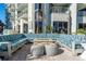 Outdoor fire pit with comfortable seating at 2700 N Ocean Blvd. # 1554, Myrtle Beach, SC 29577