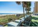 Relaxing beachfront lounge chairs with ocean views at 2700 N Ocean Blvd. # 1554, Myrtle Beach, SC 29577