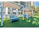 Relaxing beach loungers under shaded cabanas at 2700 N Ocean Blvd. # 1554, Myrtle Beach, SC 29577
