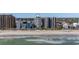 Aerial view of the resort and beach at 2700 N Ocean Blvd. # 1554, Myrtle Beach, SC 29577