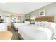 Bright bedroom with two double beds and ocean view at 2700 N Ocean Blvd. # 1554, Myrtle Beach, SC 29577