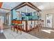 Modern bar with seating and a teal backsplash at 2700 N Ocean Blvd. # 1554, Myrtle Beach, SC 29577