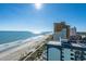 Aerial view of the ocean, beach, and coastline at 2700 N Ocean Blvd. # 1554, Myrtle Beach, SC 29577