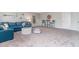 Finished basement with sectional sofa and bar area at 651 Wallace Dr., Little River, SC 29566