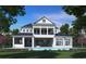 Two-story house with a pool, balcony, and white exterior at 9793 Anchor Dr., Longs, SC 29568