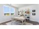 Home office with built-in shelving and large window at 510 Firouz Dr, Longs, SC 29568