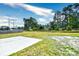 Large backyard with grassy area and concrete patio at 4336 Summitt Trail, Myrtle Beach, SC 29579