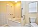 Bathroom with jetted tub, shower, and tile flooring at 4336 Summitt Trail, Myrtle Beach, SC 29579