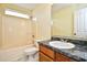 Clean bathroom, featuring a tub shower combo and wood vanity at 4336 Summitt Trail, Myrtle Beach, SC 29579