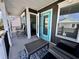 Private balcony with seating and ocean views at 6001 - 1191 S Kings Hwy., Myrtle Beach, SC 29575