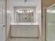 Bathroom boasts double vanity and a shower at 4542 Mandi Ave., Little River, SC 29566