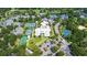 Aerial view of community with tennis courts and clubhouse at 8500 Margate Circle # 1104, Myrtle Beach, SC 29572