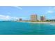 Aerial view of oceanfront property with high-rise buildings at 8500 Margate Circle # 1104, Myrtle Beach, SC 29572
