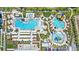 Large pool area with multiple pools and water features at 8500 Margate Circle # 1104, Myrtle Beach, SC 29572