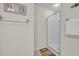 Small bathroom with shower and starfish decor at 8500 Margate Circle # 1104, Myrtle Beach, SC 29572