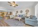 Spacious living room with coastal decor and comfortable seating at 8500 Margate Circle # 1104, Myrtle Beach, SC 29572