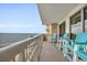 Relaxing balcony overlooking the ocean at 8500 Margate Circle # 1104, Myrtle Beach, SC 29572