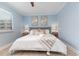 Bright bedroom with a king-size bed and calming decor at 9661 Shore Dr. # B30, Myrtle Beach, SC 29572