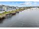 Aerial view of waterfront community with private docks at 207 Landing Rd. # F, North Myrtle Beach, SC 29582