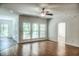 Open living space with hardwood floors and access to kitchen at 3723 Choppee Rd., Georgetown, SC 29440