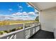 Private balcony offering scenic views of the surrounding area at 1100 Possum Trot Rd. # F-213, North Myrtle Beach, SC 29582