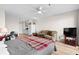 Bedroom with small kitchenette and ocean view at 1100 Possum Trot Rd. # F-213, North Myrtle Beach, SC 29582