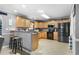 Kitchen with light wood cabinets, stainless steel appliances, and an island at 119 Clemson Rd., Conway, SC 29526