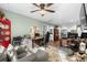 Bright and spacious home office with built-in shelving at 119 Clemson Rd., Conway, SC 29526