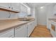 White kitchen with tan countertops and dishwasher at 1305 Conifer Ct., Murrells Inlet, SC 29576