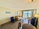 Living area with ocean view, seating, and dining area at 201 S Ocean Blvd. # 714, Myrtle Beach, SC 29577