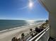 Panoramic ocean and beach view from balcony at 201 S Ocean Blvd. # 714, Myrtle Beach, SC 29577