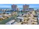Aerial view of property, highlighting location near the water at 310 34Th Ave. N, North Myrtle Beach, SC 29582