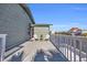 Spacious deck with water views and seating for two at 310 34Th Ave. N, North Myrtle Beach, SC 29582