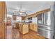 Kitchen with stainless steel appliances and wood cabinets at 310 34Th Ave. N, North Myrtle Beach, SC 29582