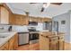 Kitchen with stainless steel appliances and an island at 310 34Th Ave. N, North Myrtle Beach, SC 29582
