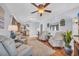 Living room with two armchairs, a coffee table, and hardwood floors at 310 34Th Ave. N, North Myrtle Beach, SC 29582